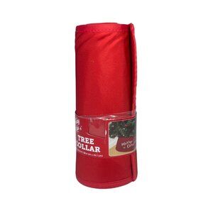 Holiday Style Christmas Tree Collar Red Up to 6 ft Tree New